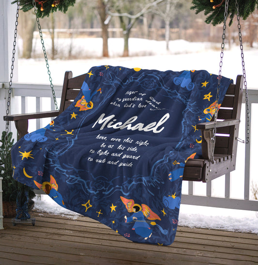 Personalized Guardian Angel Blanket