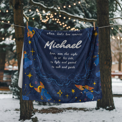 Personalized Guardian Angel Blanket